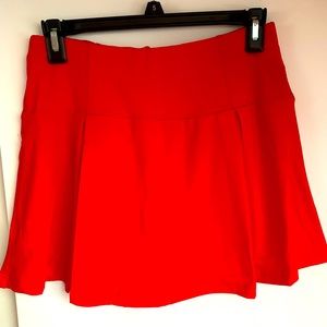 Red Tennis Skort